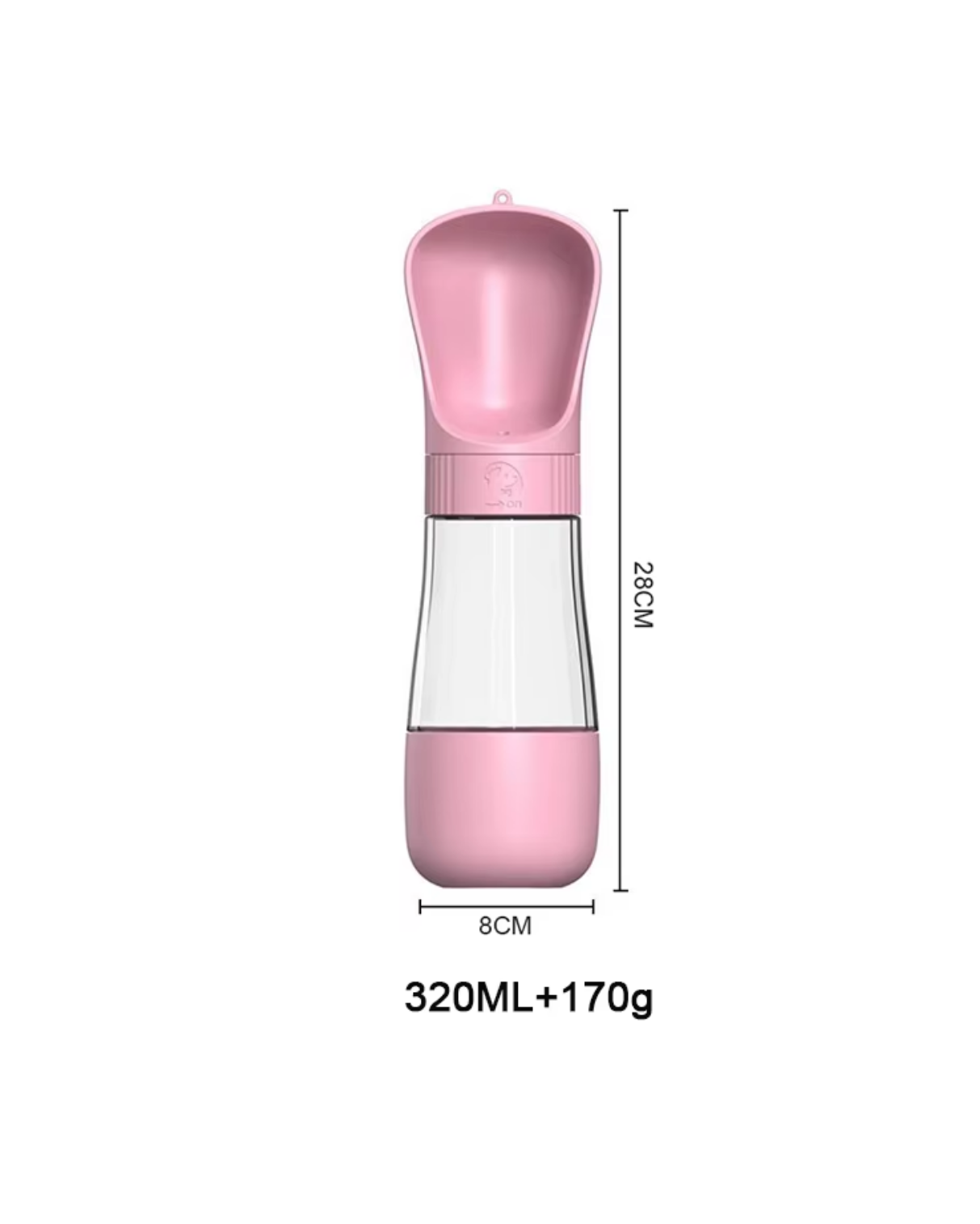 2-in-1 Trinkflasche mit Futterfach