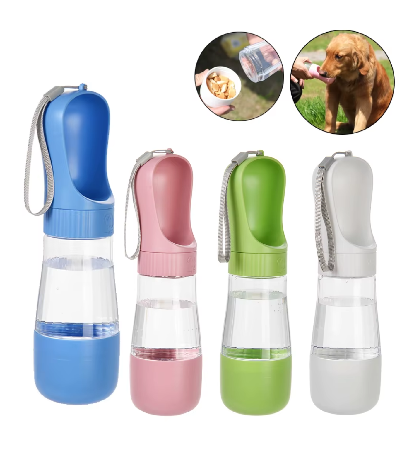 2-in-1 Trinkflasche mit Futterfach
